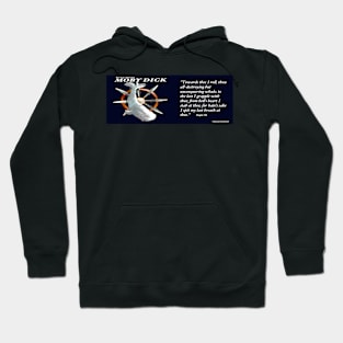 Moby Dick Image and Quote Hoodie